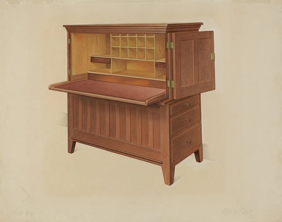 Shaker Desk by Anne Ger