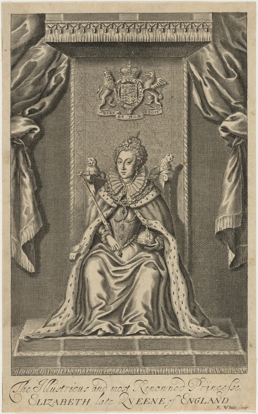 Queen Elizabeth Enthroned by Robert White
