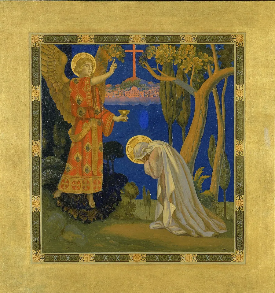 Gethsemane by H. Siddons Mowbray, born Alexandria, Egypt 1858-died Washington, CT 1928