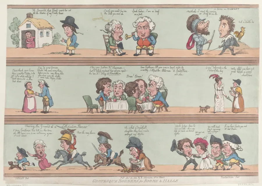 Grotesque Borders for Rooms & Halls by George Murgatroyd Woodward