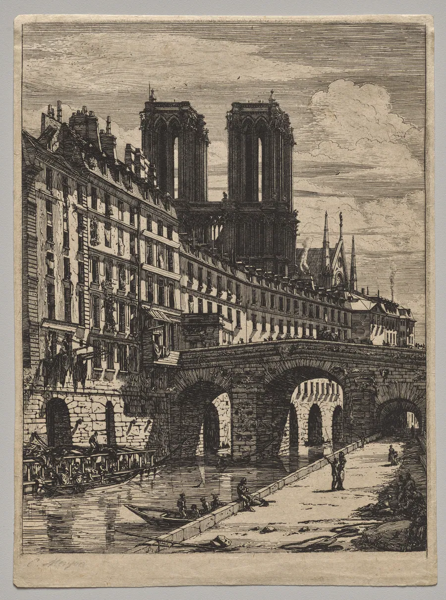 The Petit Pont by Charles Meryon