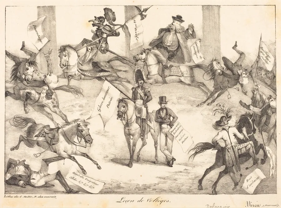 Leçon de Voltiges (Trick Riding) by Eugène Delacroix