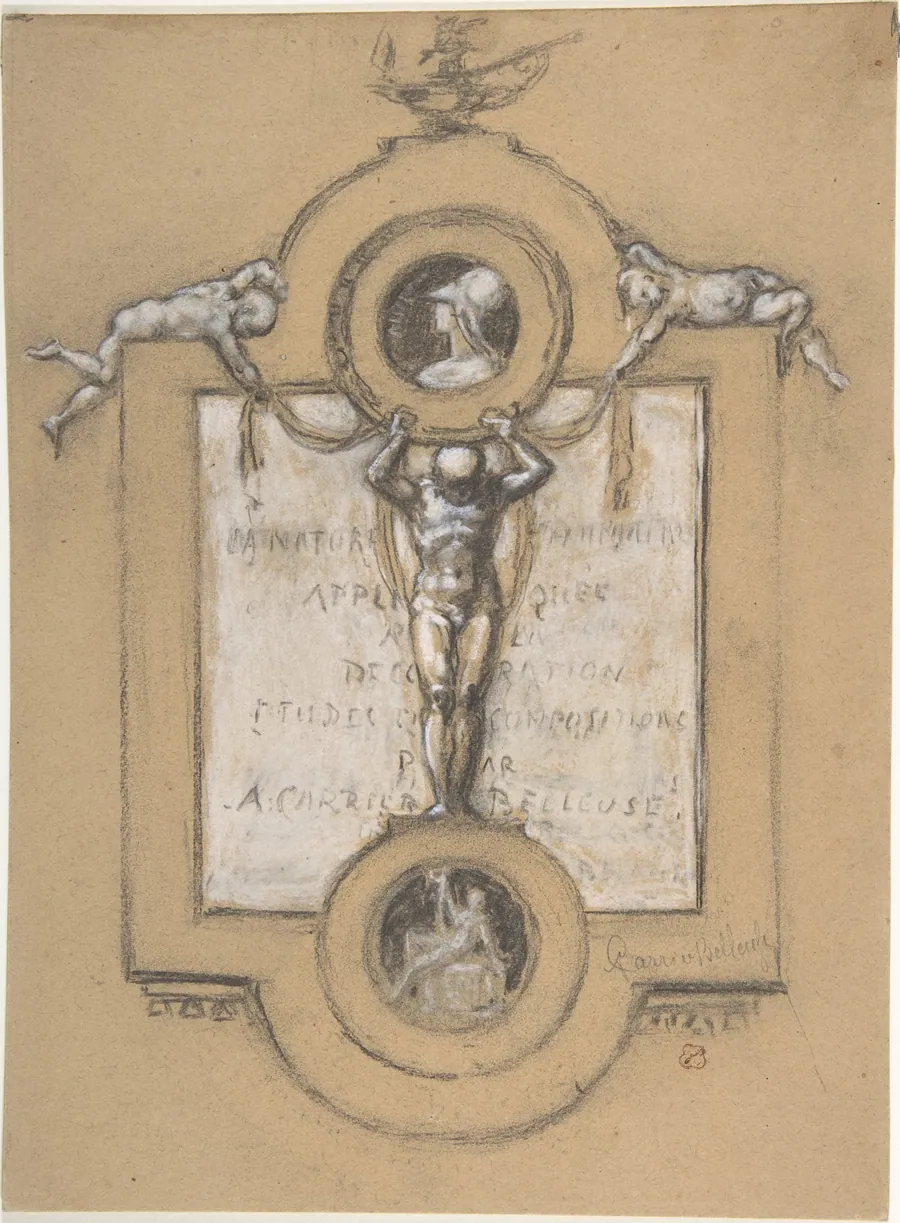 Design for a Frontispiece by Albert-Ernest Carrier-Belleuse
