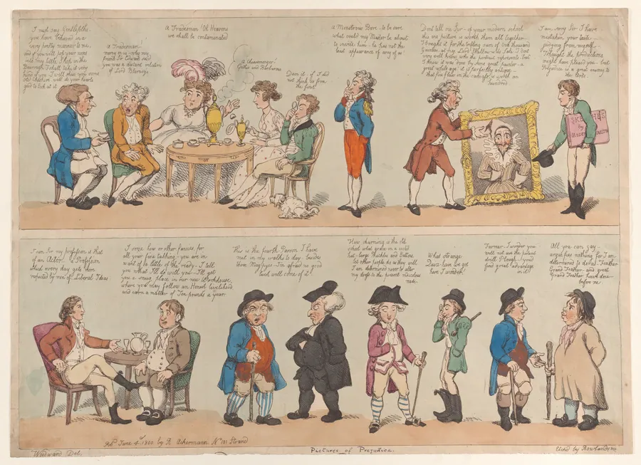 Pictures of Prejudice by Rudolph Ackermann, London