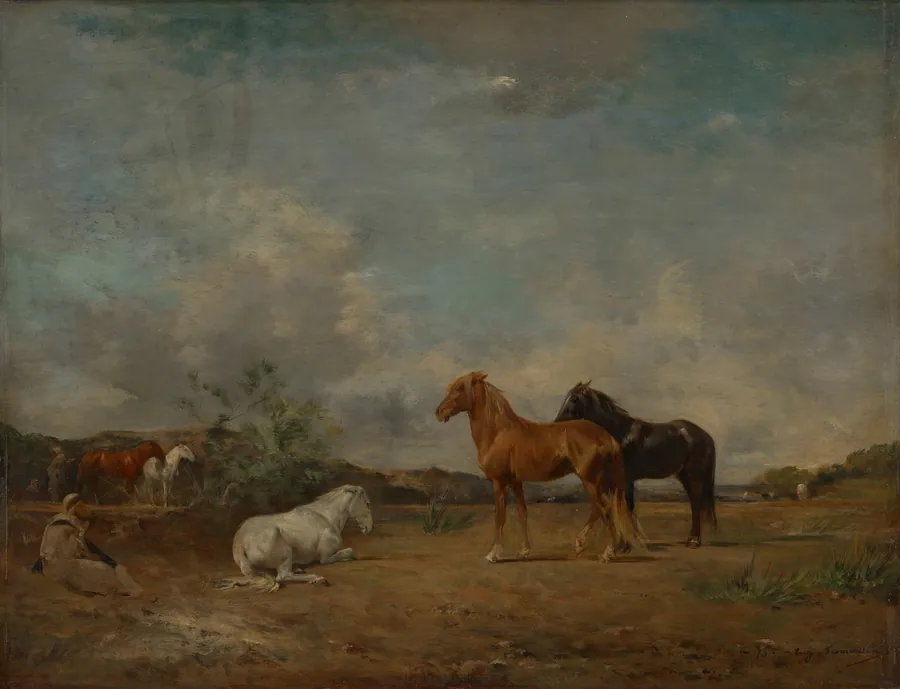 Arab Encampment by Eugène Fromentin