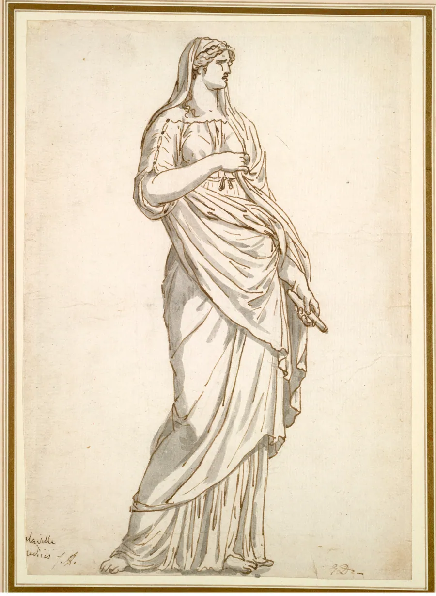 Study of the Sabine Statue from the Villa Medici by Jacques-Louis David