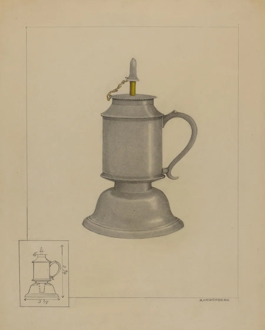 Petticoat Lamp by Arthur Zaidenberg