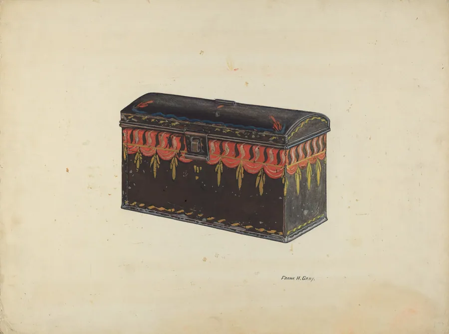 Toleware Tin Box by Frank Gray