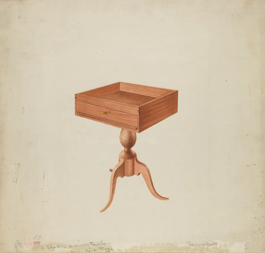 Shaker Sewing Table by William Paul Childers