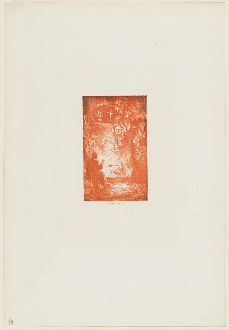 La Vision by Félix-Hilaire Buhot