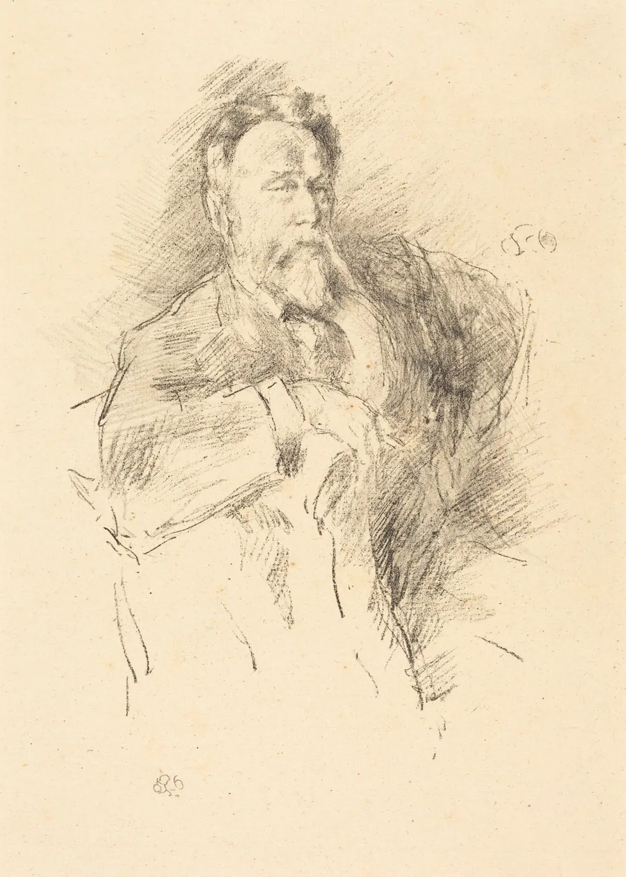 Sketch of William E. Henley by James McNeill Whistler
