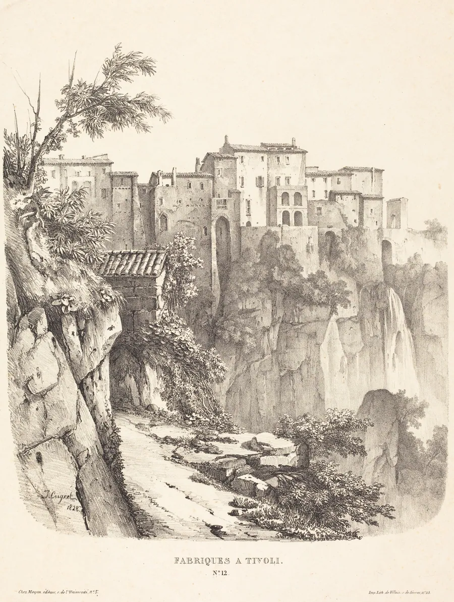Fabriques à Tivoli (Buildings at Tivoli) by Jules Coignet