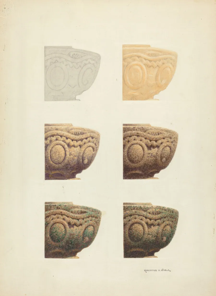Technique Demo (Architectural Detail) by Raymond E. Noble
