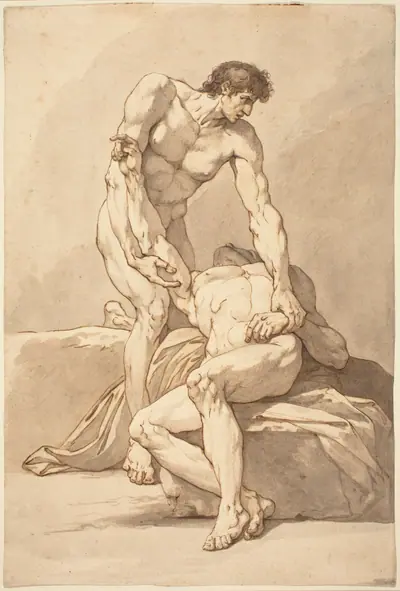 Two Nude Men