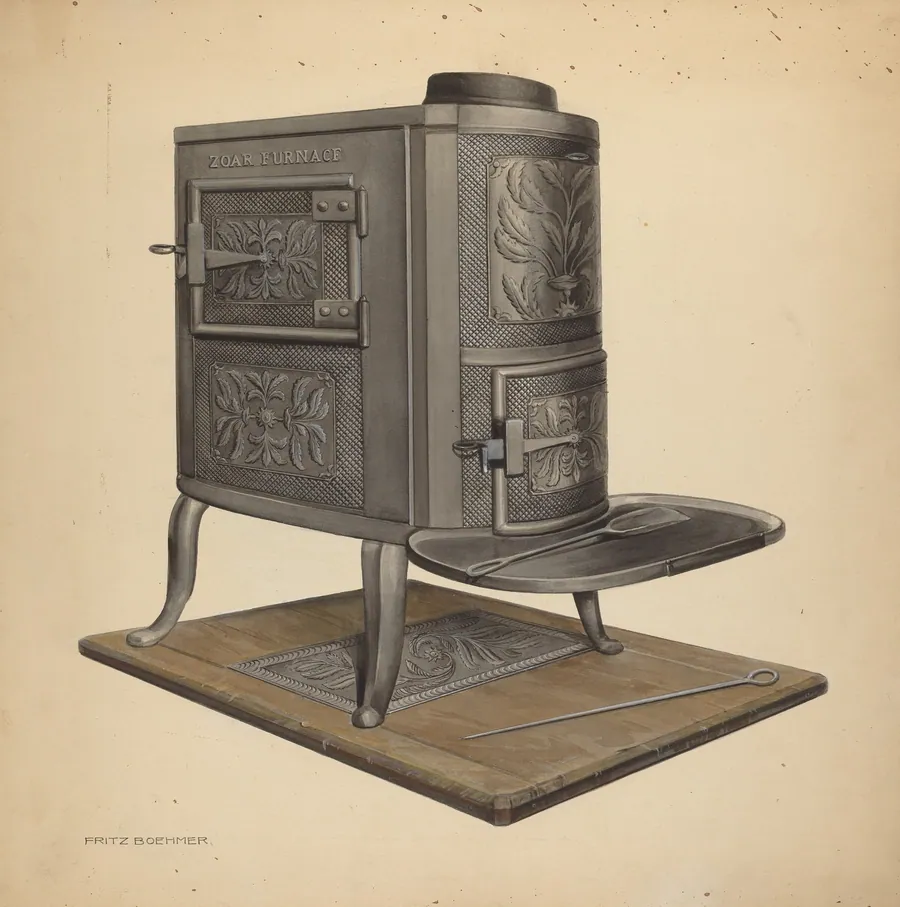 Zoar Stove by Fritz Boehmer