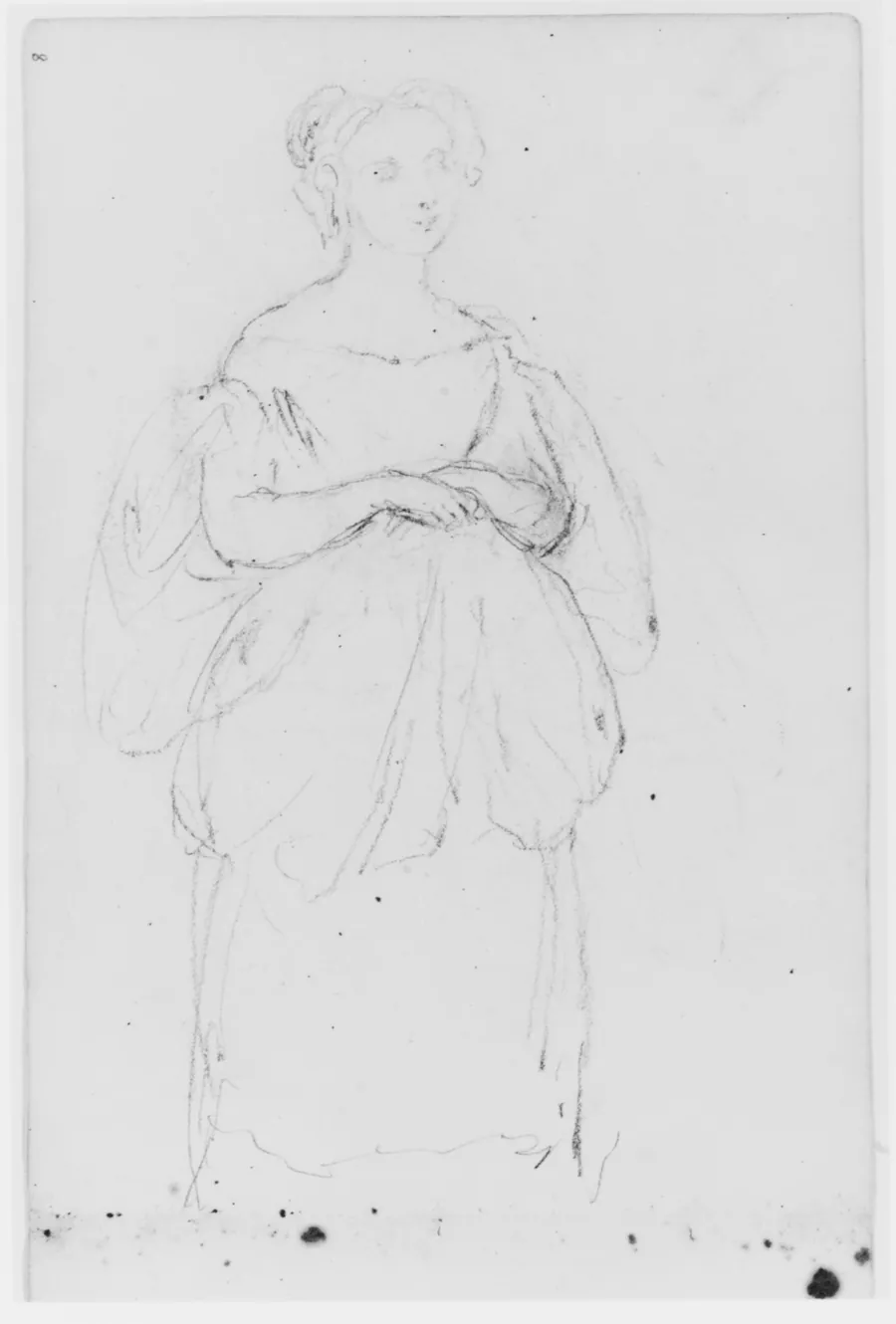 Female Figure (from Sketchbook) by Asher Brown Durand