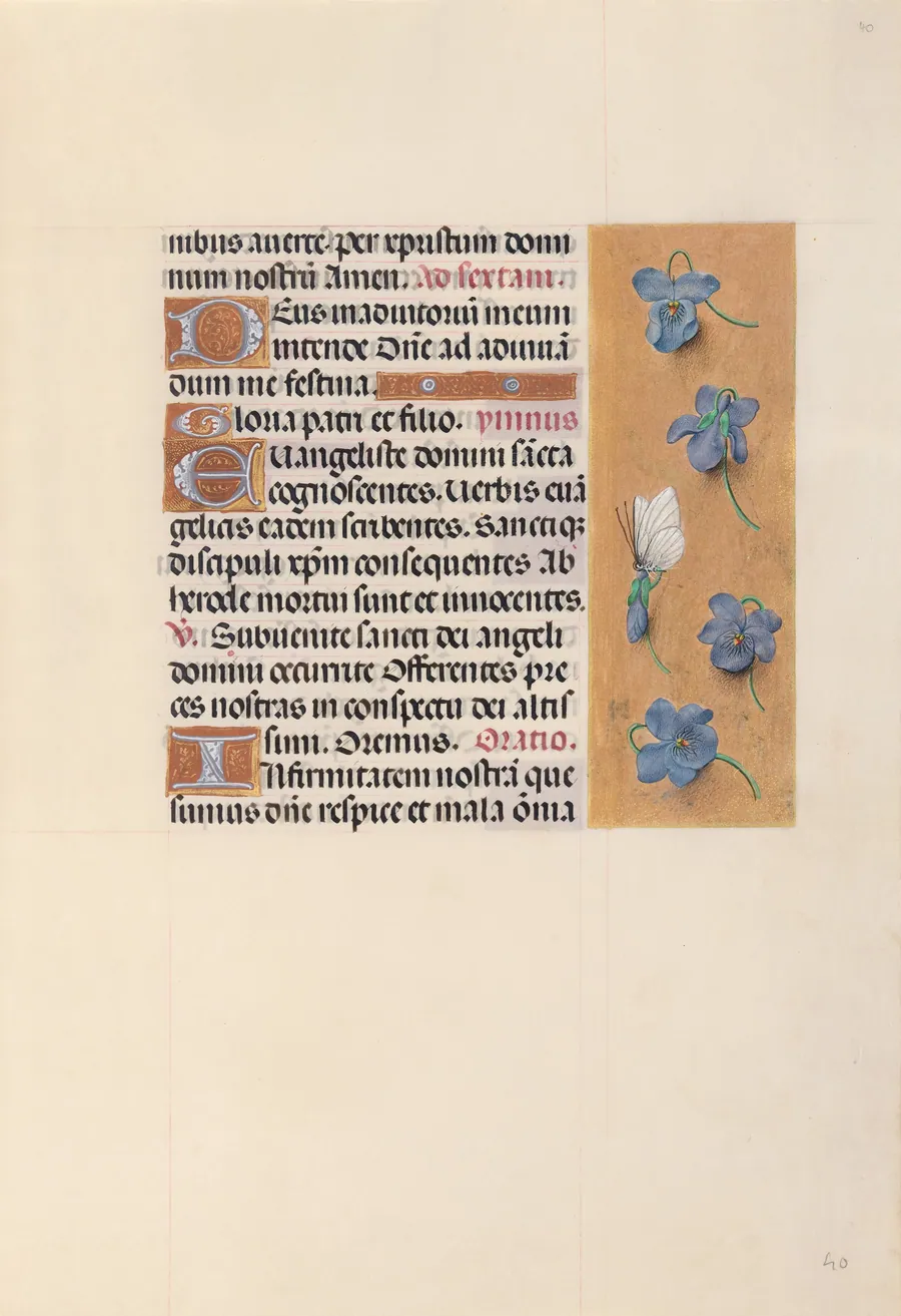 Hours of Queen Isabella the Catholic, Queen of Spain:  Fol. 40r by Master of the First Prayerbook of Maximillian