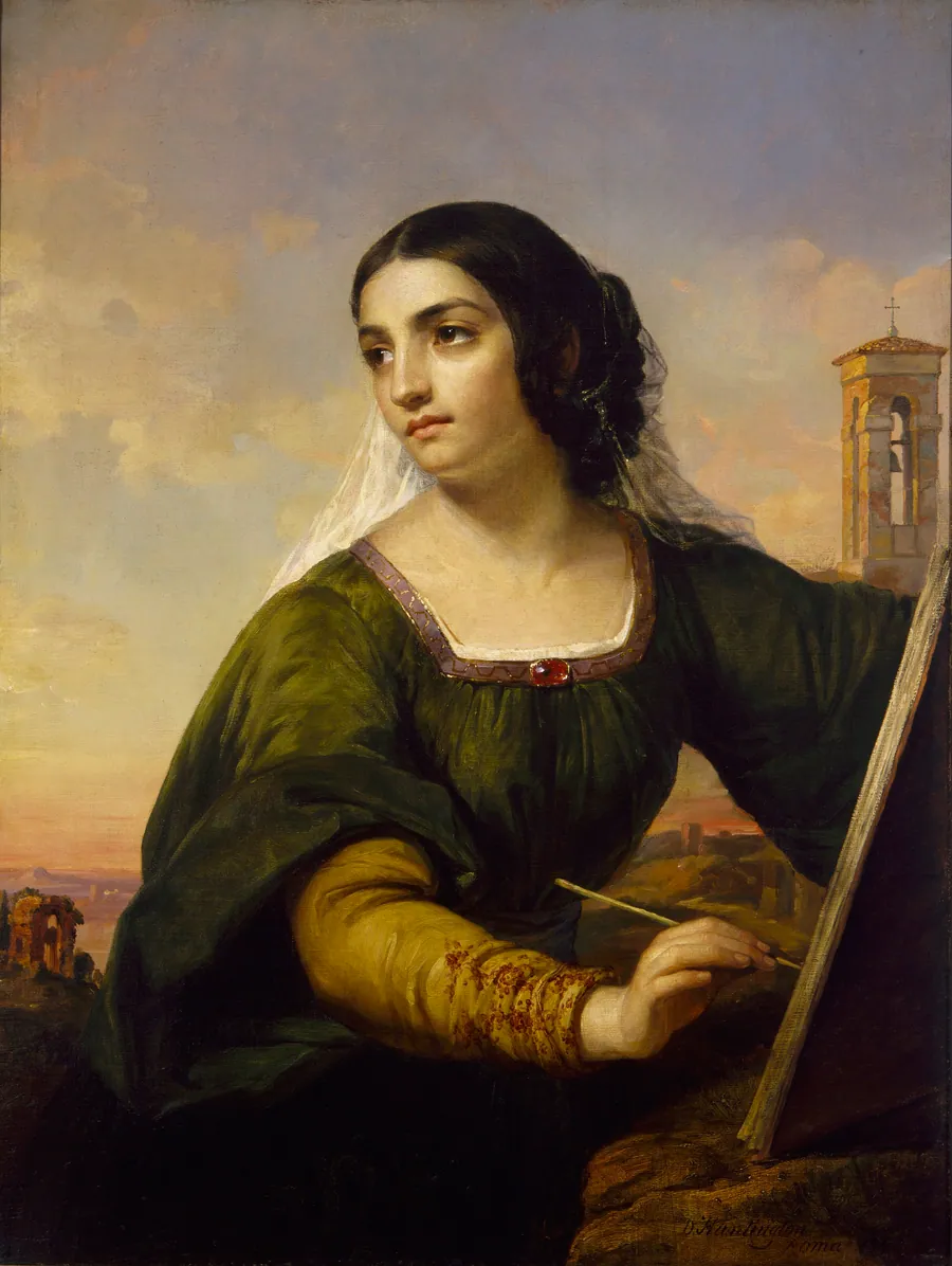 Italy by Daniel Huntington, born New York City 1816-died New York City 1906