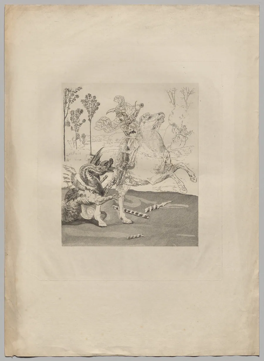 St. George and the Dragon (1) by Claude-Ferdinand Gaillard