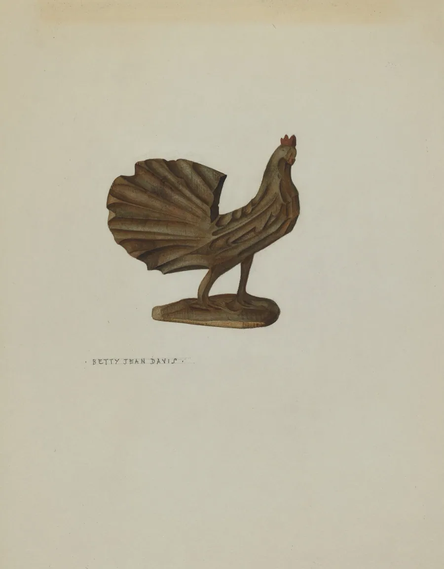 Pa. German Toy Rooster by Betty Jean Davis