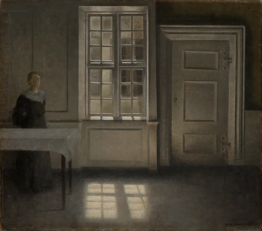 Strandgade, Sunshine by Vilhelm Hammershøi