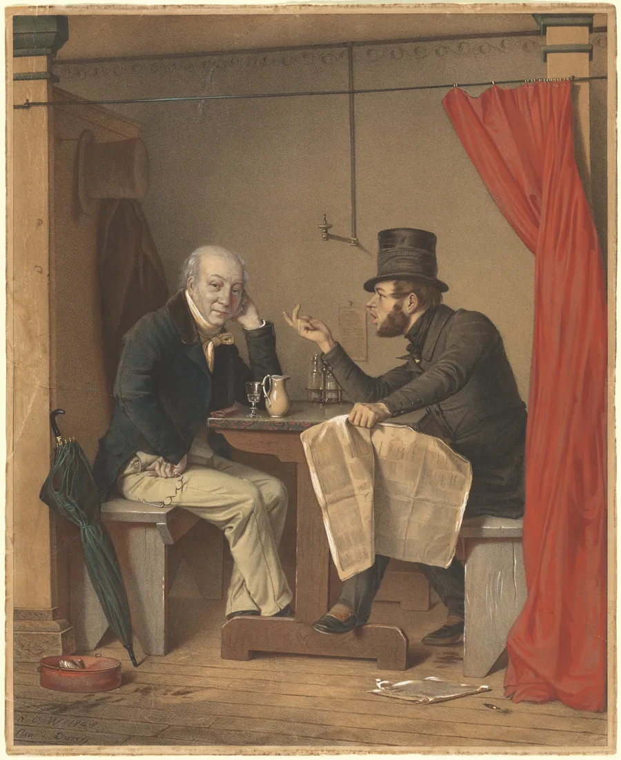 Politics in an Oyster House by Michele Fanoli