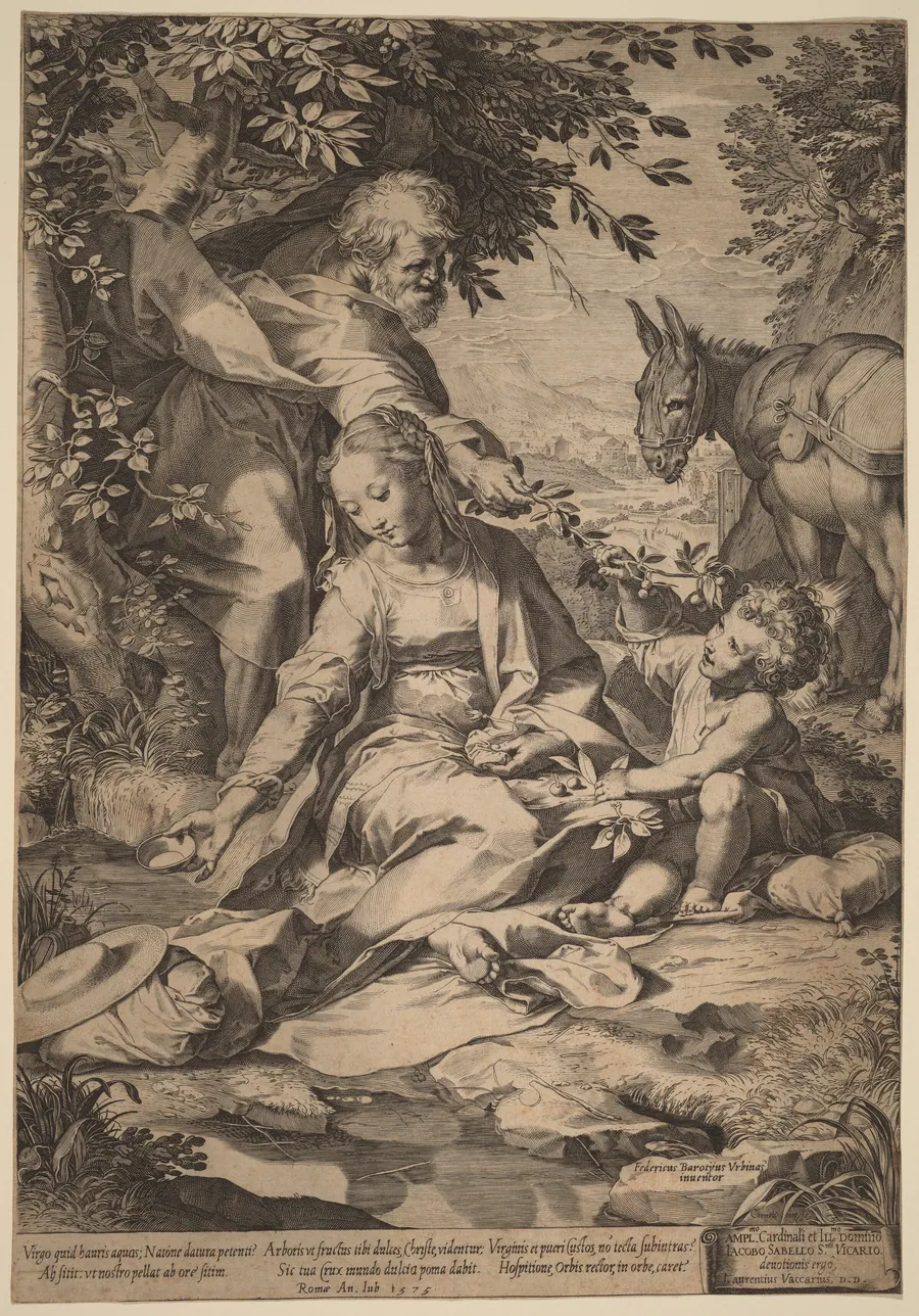 The Rest on the Return from Egypt by Cornelis Cort