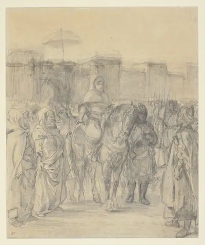 Study for "The Sultan of Morocco and His Entourage"