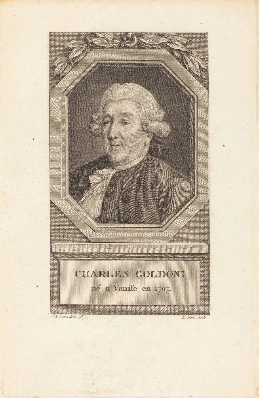 Charles Goldoni by Pierre Adrien Le Beau