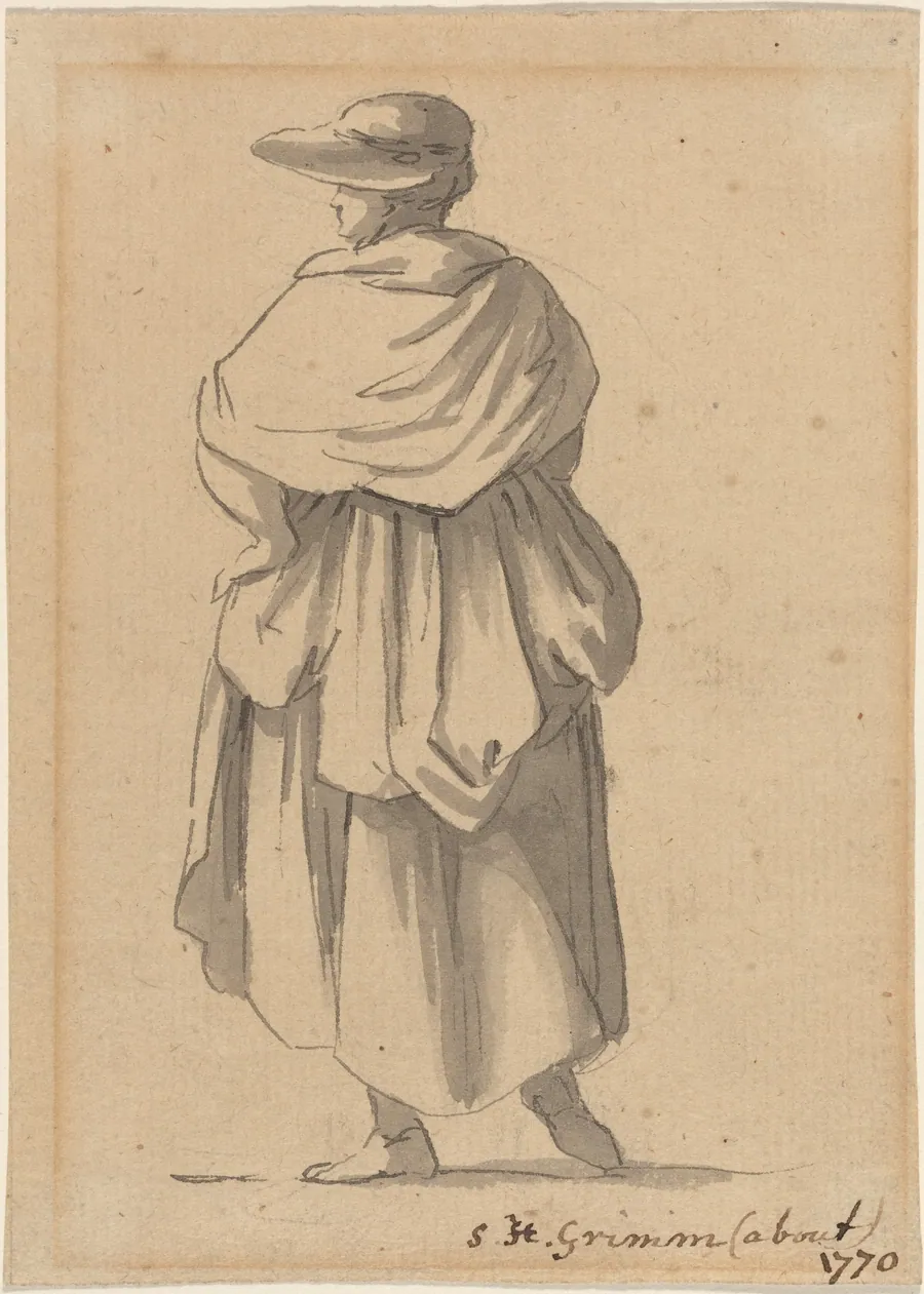 A Peasant Woman by Samuel Hieronymus Grimm