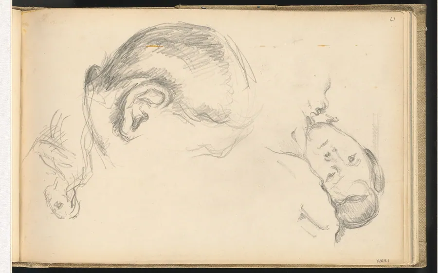 Three Heads, One of Madame Cezanne by Paul Cezanne
