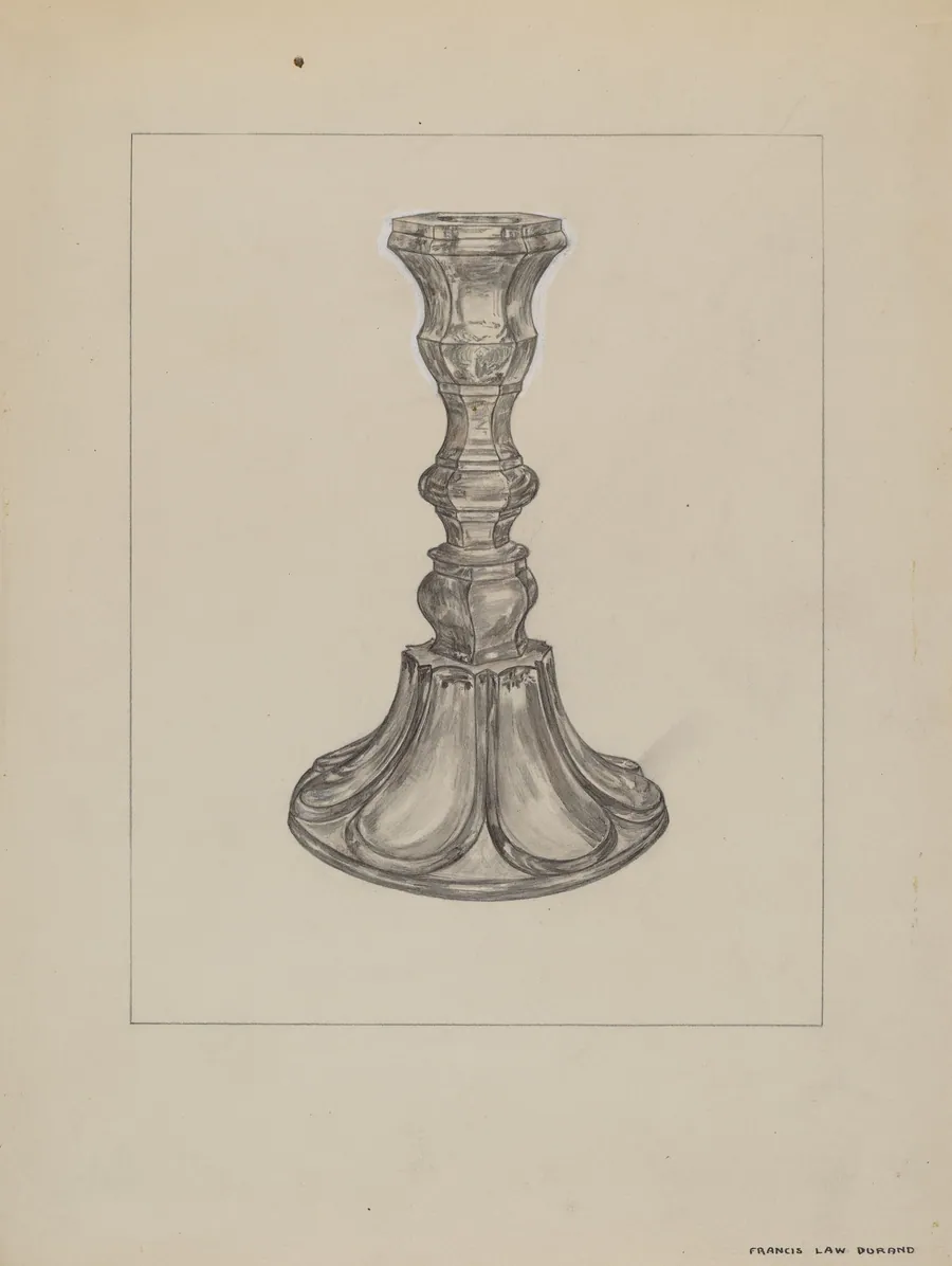 Candlestick by Francis Law Durand