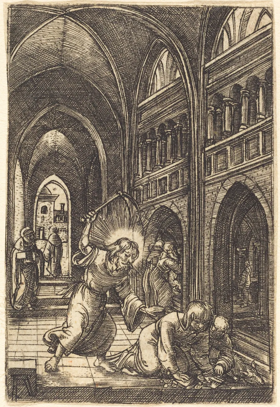 Christ Expelling the Money Changers by Albrecht Altdorfer