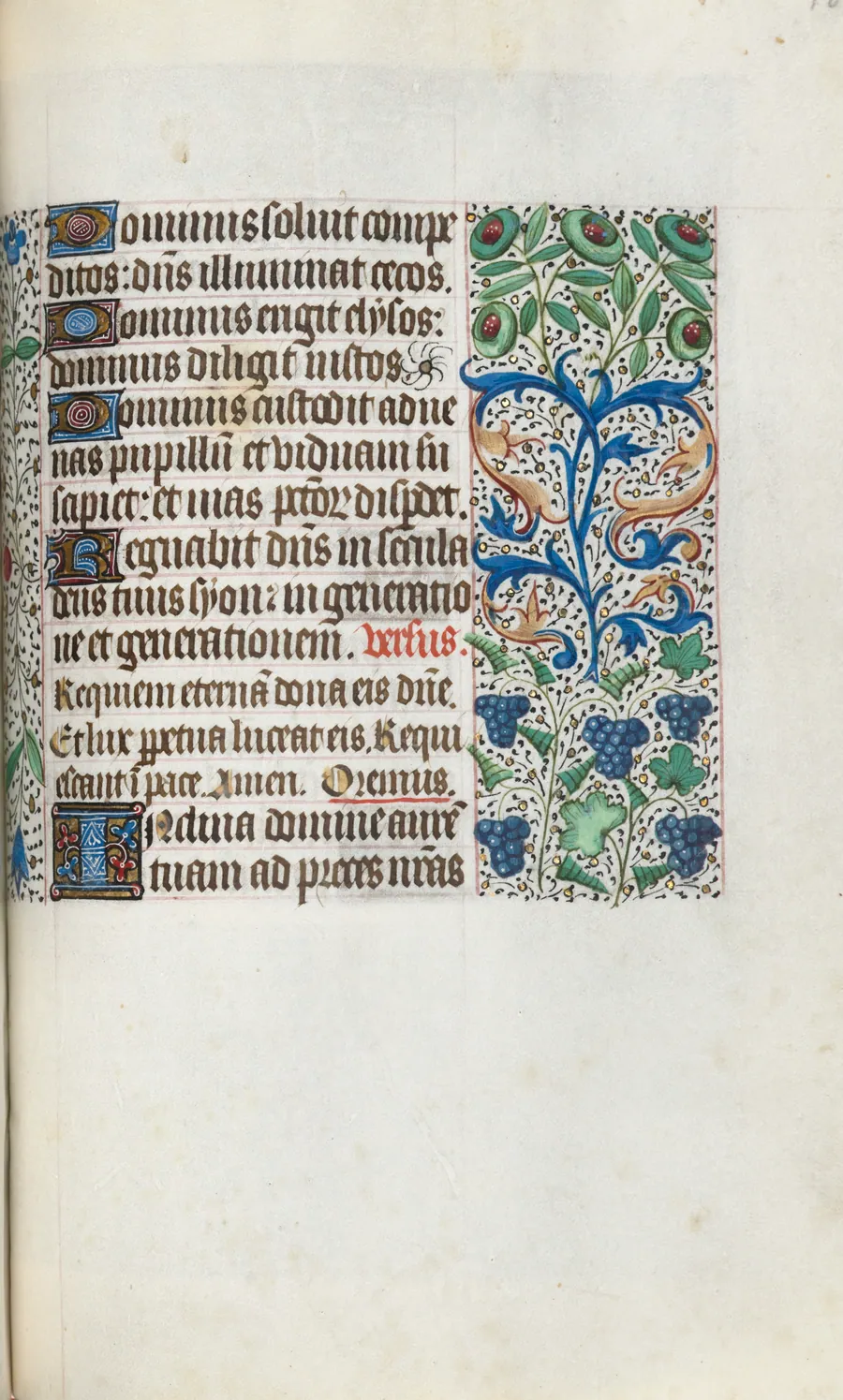 Book of Hours (Use of Rouen): fol. 109r by Master of the Geneva Latini