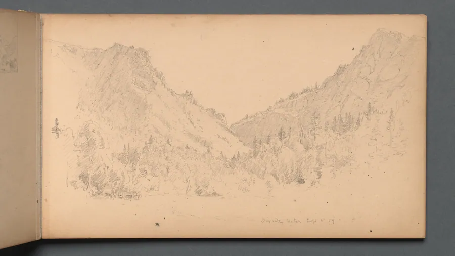 Sketchbook, page 18: "Dixville Notch, Sept. 4, 89" by Sanford Robinson Gifford