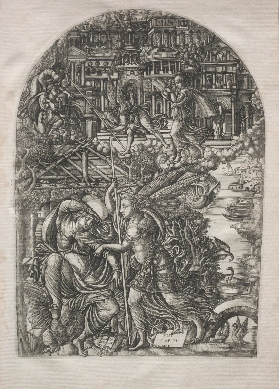 The Apocalypse: The Angel Shows Saint John the New Jerusalem by Jean Duvet