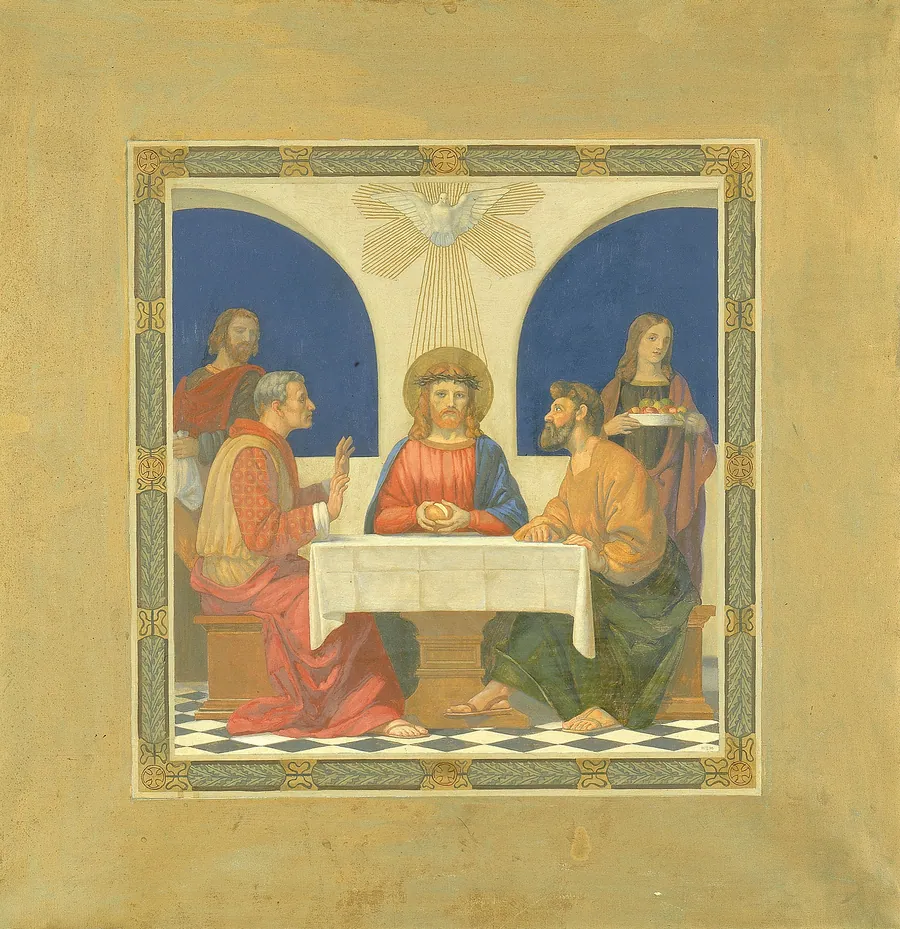Supper at Emmaus by H. Siddons Mowbray, born Alexandria, Egypt 1858-died Washington, CT 1928