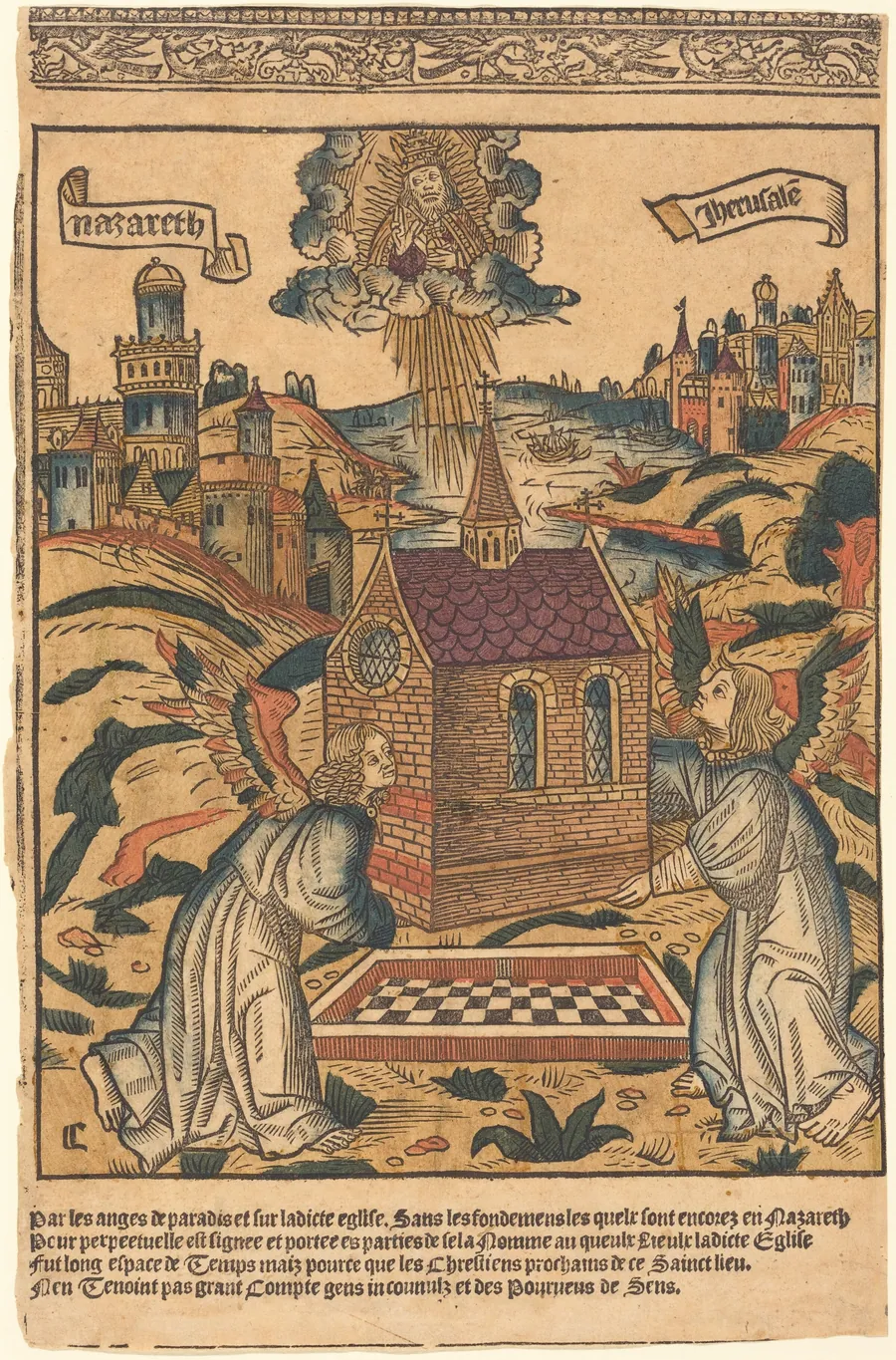 The Transportation of the Holy House of Loreto by French 15th Century
