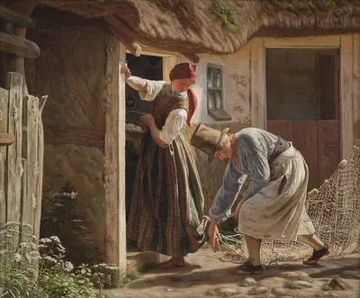 Pigen, der fanges i nettet