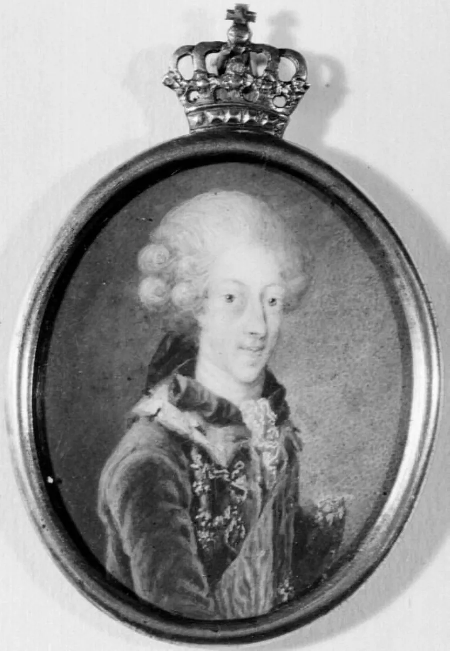 Portræt af Christian VII by Andreas Thornborg