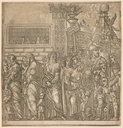 The Triumph of Julius Caesar:  Procession of Men, Women and Children