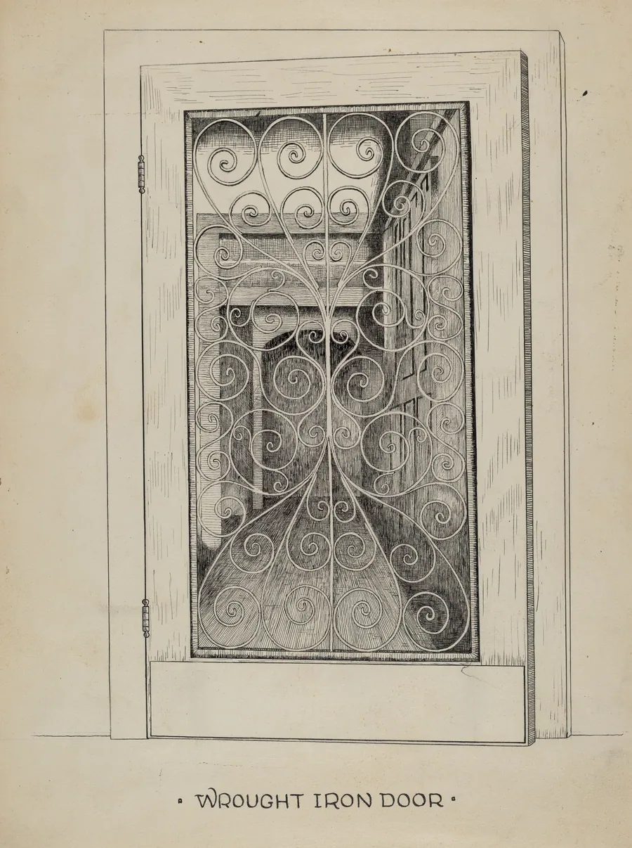 Wrought Iron Door by Ray Price