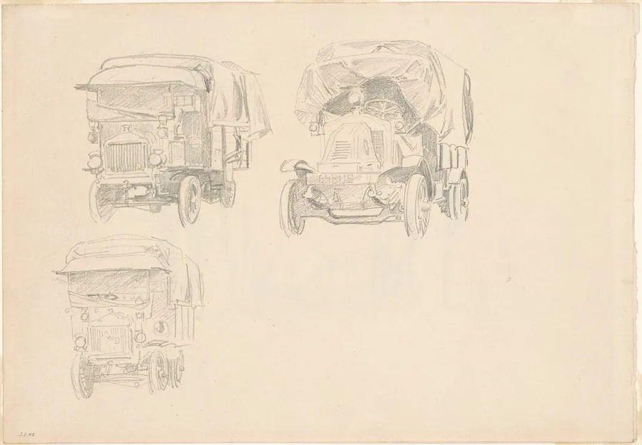 Trucks [recto] by John Singer Sargent