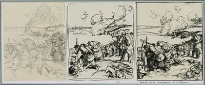 Dêbut de la manoeuvre de la Marne
