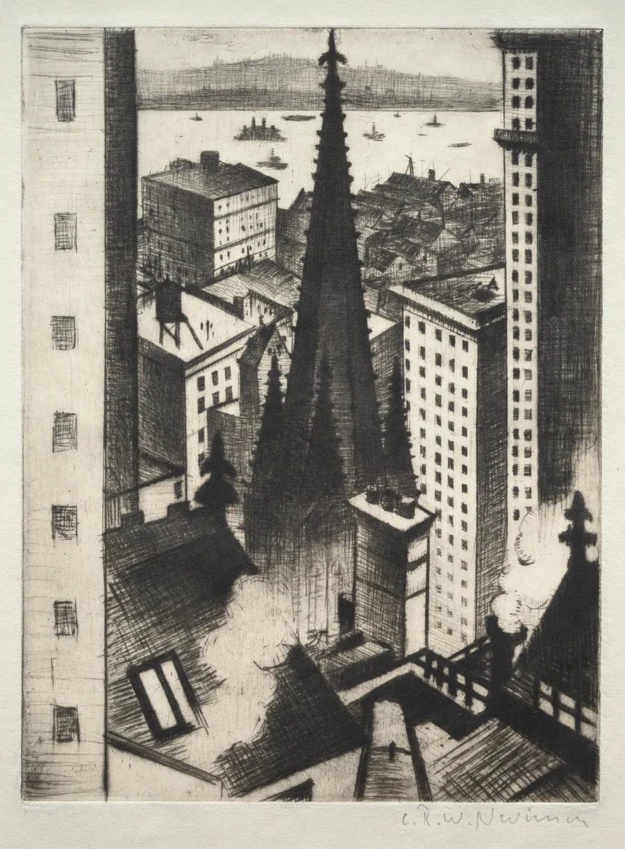 Temple of New York by Christopher Nevinson