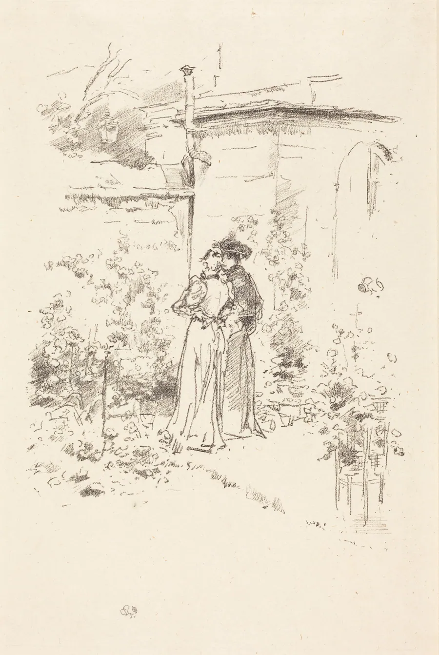 Confidences in the Garden by James McNeill Whistler