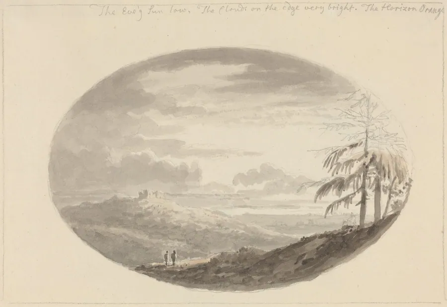 Sunset over the Valley by Anthony Devis