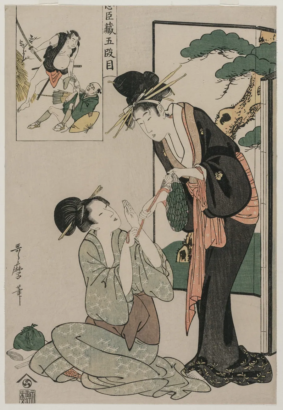Chushingura: Act V of The Storehouse of Loyalty by Kitagawa Utamaro