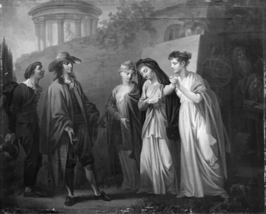 Sganarels Rejse til det philosophiske Land, 9. scene by C.A. Lorentzen