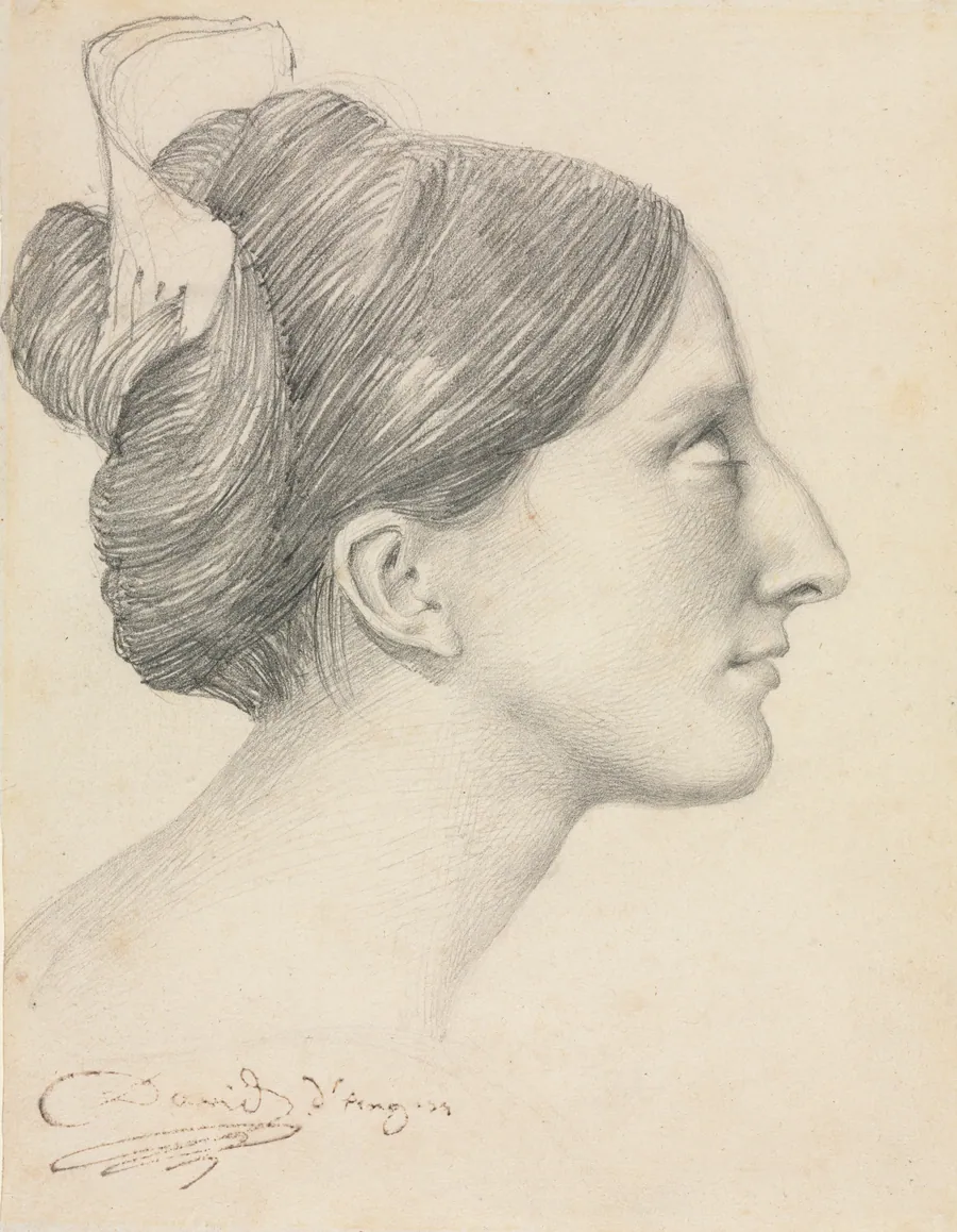 Head of a Woman in Profile (George Sand) by Pierre-Jean David d'Angers